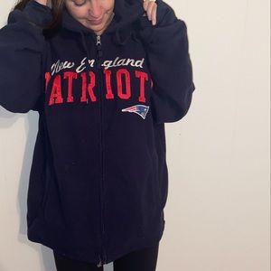 Vintage patriots fleece hoodie